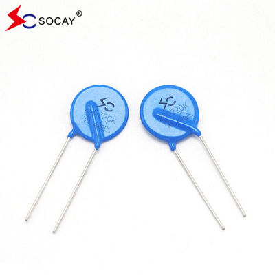 VDE Varistor 820V أكسيد الزنك المقاومة المعدنية المعتمدة على الجهد VDR 25D821K 821k D25