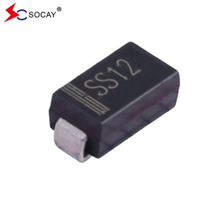 20 فولت ارتفاع متكرر الجهد العكسي SS12A شوتكي ثنائي الحاجز SMA حزمة